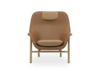 Bild von Normann Copenhagen Drape Lounge Chair High Oak H: 103 cm -
Ultra-Leder-Brandy / Ultra-Leder-Kamel