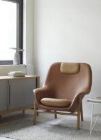 Bild von Normann Copenhagen Drape Lounge Chair High Oak H: 103 cm -
Ultra-Leder-Brandy / Ultra-Leder-Kamel