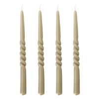 Bild von Bloomingville Twist Candle H: 30 cm Set à 4 Stück. - Natur