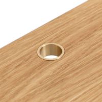 Bild von We Do Wood Loop Schreibtisch B: 104 cm – Eiche/Messing