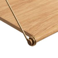 Bild von We Do Wood Loop Schreibtisch B: 104 cm – Eiche/Messing