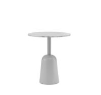 Bild von Normann Copenhagen Drehtisch H: 41,5–64 cm – Weiß/Marmor