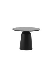 Bild von Normann Copenhagen Drehtisch H: 41,5–64 cm – Schwarz/Marmor