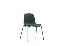 Bild von Normann Copenhagen Form Stuhl stapelbar SH: 44,2 cm - Grün/Schwarz