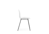 Bild von Normann Copenhagen Form Stuhl stapelbar SH: 44,2 cm – Weiß/Schwarz