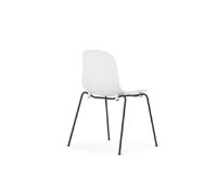 Bild von Normann Copenhagen Form Stuhl stapelbar SH: 44,2 cm – Weiß/Schwarz