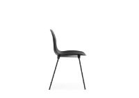 Bild von Normann Copenhagen Form Stuhl stapelbar SH: 44,2 cm - Schwarz/Schwarz