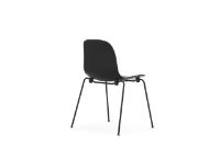 Bild von Normann Copenhagen Form Stuhl stapelbar SH: 44,2 cm - Schwarz/Schwarz