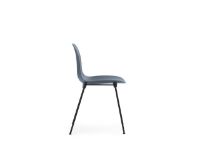 Bild von Normann Copenhagen Form Stuhl stapelbar SH: 44,2 cm - Blau/Schwarz