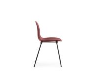 Bild von Normann Copenhagen Form Stuhl stapelbar SH: 44,2 cm - Rot/Schwarz