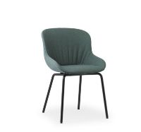 Bild von Normann Copenhagen Hyg Comfort Stühl SH: 46 cm – Greenford/Schwarzer Stahl