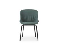 Bild von Normann Copenhagen Hyg Comfort Stühl SH: 46 cm – Greenford/Schwarzer Stahl