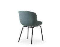 Bild von Normann Copenhagen Hyg Comfort Stühl SH: 46 cm – Greenford/Schwarzer Stahl