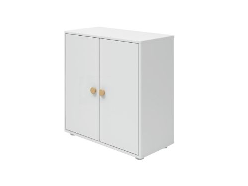 FLEXA Roomie Mini Reol 2 Låger H: 74,5 cm - Hvid/Eg