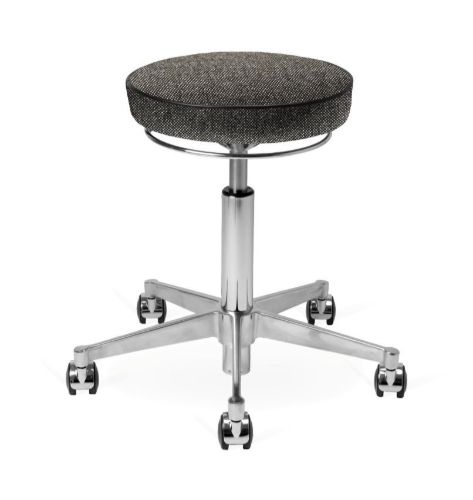 Vermund VL66 Taburet SH: 44-64 cm - Sort/Grå