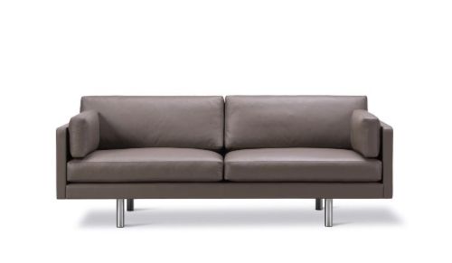 Erik Jørgensen EJ220 2062 2 Pers. Sofa 100 L: 212 cm - Brun Omni Læder/Krom