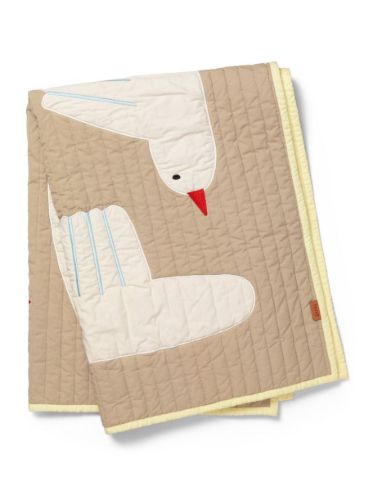Ferm Living Bird Steppdecke 80 x 110 cm – Sand