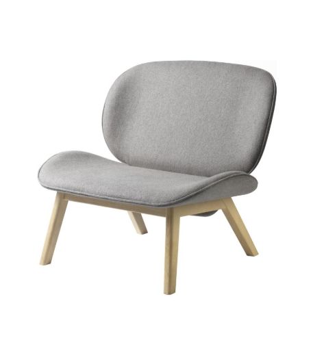 FDB Møbler L32 Suru Loungesessel H: 82 cm – Eiche/Grau