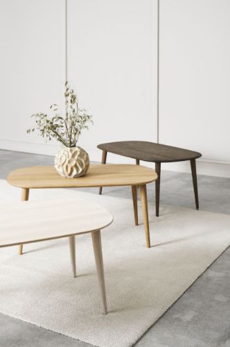 Thomsen Furniture Eichen-Couchtisch 60x100 cm – Weiß geölte Eiche