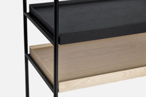 Woud Tablettregal niedrig 81x100 cm - Walnuss