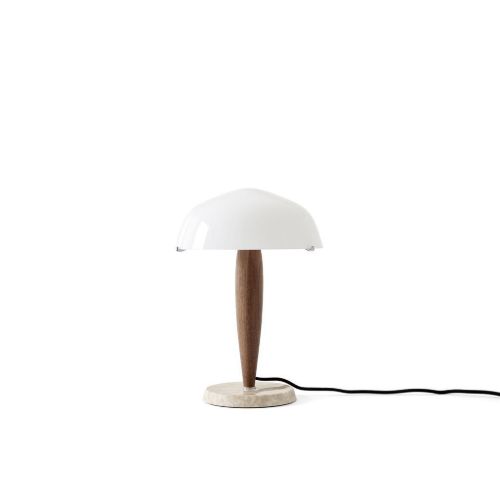 &Tradition Herman SHY3 Bordlampe H: 36 cm - Walnut/Cream Marble