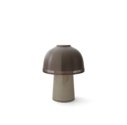 &Tradition Raku SH8 Portable Bordlampe H: 21 cm - Beige Grey/Bronzed
