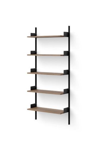 New Works Wall Shelf 1900 190x83,5 cm - Walnut/Black