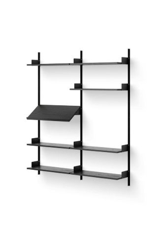 New Works Living Shelf 1900 190x163,5 cm - Black Ash/Black