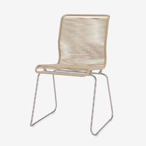 Montana Panton One Dining SH: 49 cm - Stainless Steel/Paper Nature
