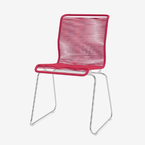Montana Panton One Dining SH: 49 cm - Chrome/Scarlett