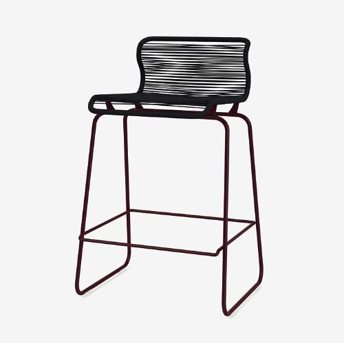 Montana Panton One Kitchen SH: 65 cm - Black Red/Paper Black
