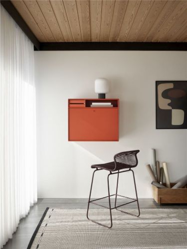 Montana Panton One Kitchen SH: 65 cm - Schwarz Rot/Marcel