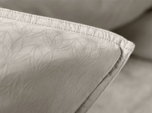 FDB Furniture R34 Tulip Bettset mit Knöpfen 140x220 cm - Beige