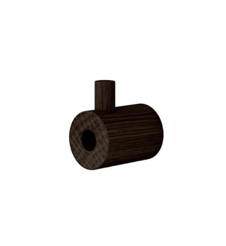 Moebe Wooden Wall Hook H: 2,4 cm - Smoked Oak