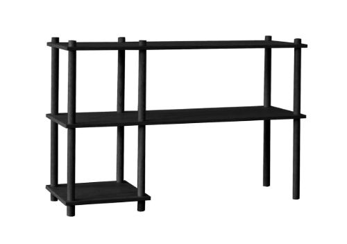 Woud Elevate Shelving System 2 - Black