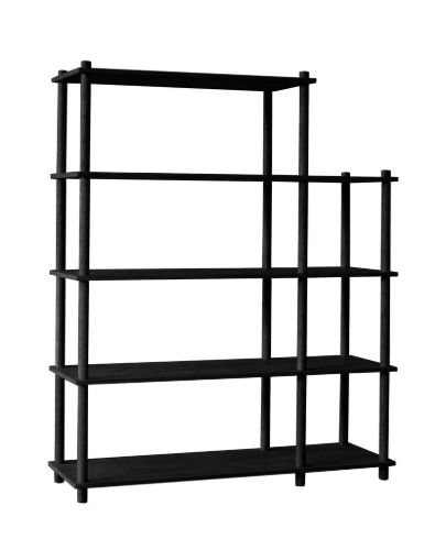 Woud Elevate Shelving System 4 - Black