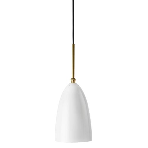 GUBI Gräshoppa Pendant H: 37 cm - White Glossy