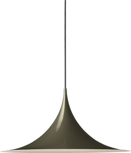 GUBI Semi Pendant Ø: 47 cm - Dark Cocoa Glossy