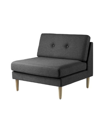 FDB Møbler L42 Firhøj Mid Sofa Modul B: 90 cm – Dunkelgrau
