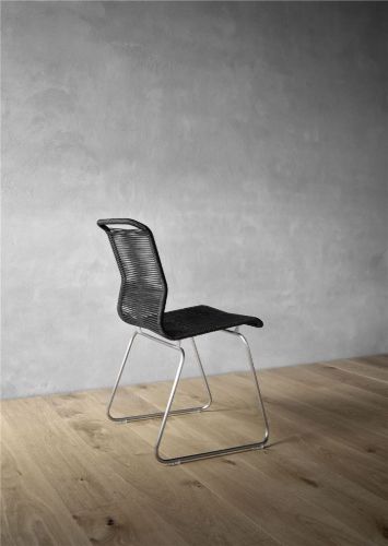 Montana Panton One Lounge Stühl SH: 40 cm – Edelstahl/Clark
