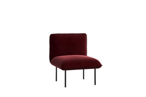 Woud Nakki Lobby 1-Seater SH: 46 cm - Bordeaux Rød