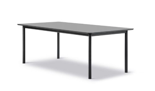 Fredericia Furniture 6631 Plan Tisch 200x100 cm - Schwarz/Schwarz