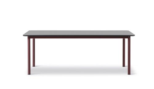 Fredericia Furniture 6631 Plan Bord 200x100 cm - Sort/Bordeaux
