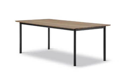 Fredericia Furniture 6631 Plan Tisch 200 x 100 cm – Räuchereiche/Schwarz
