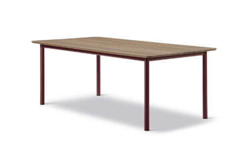 Fredericia Furniture 6631 Plan Tisch 200 x 100 cm – Räuchereiche/Bordeaux
