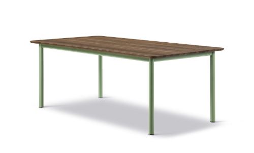 Fredericia Furniture 6631 Plan Tisch 200 x 100 cm – Räuchereiche/modernistisches Grün