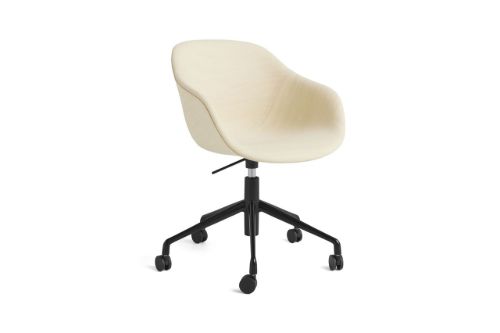 HAY AAC 253 About A Chair H: 79 cm - Black Powder Coated Alu 5 Star Swivel/Gas Lift/Raas 412