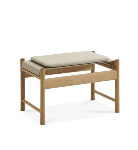 Brdr. Krüger HB Stool H: 40 cm - Olieret Eg/Canvas