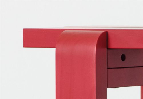 HAY Weekday Bench B: 111 cm – Weinrot