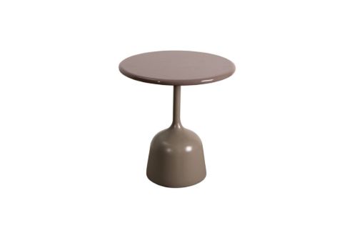 Cane-line Outdoor Glaze Sofabord Lille Ø: 45 cm - Taupe/Taupe